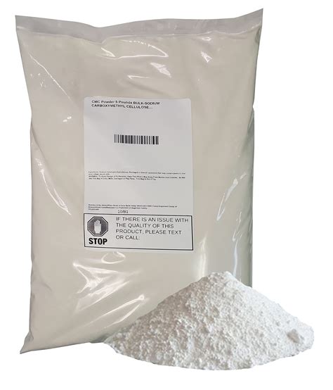 Buy CMC Powder 5 Pounds BULK-SODIUM CARBOXYMETHYL CELLULOSE Online at ...