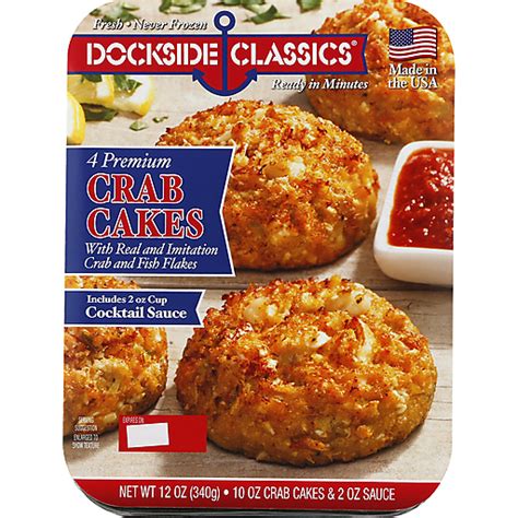 Dockside Classics Crab Cakes, Premium 12 Oz | Meals & Entrees | Carlie C's