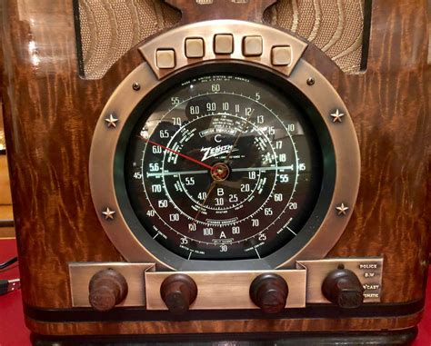 Zenith Antique (1937) 6-S-330 Tombstone Black Dial Tube Radio and ...