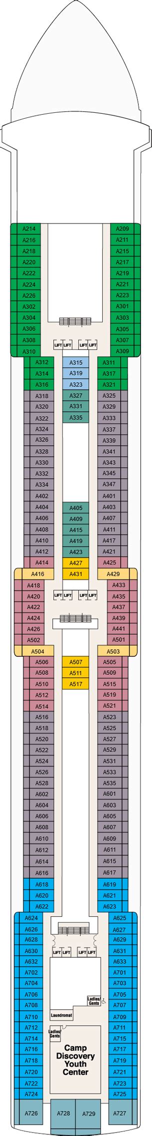 Island Princess Deck Plans- Princess Cruises Island Princess Cruises ...