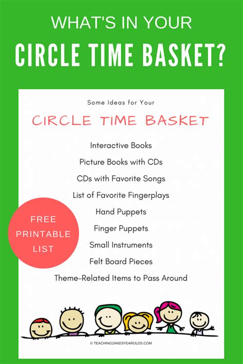 Free Circle Time Printable | Toddler circle time, Circle time, Preschool circle time