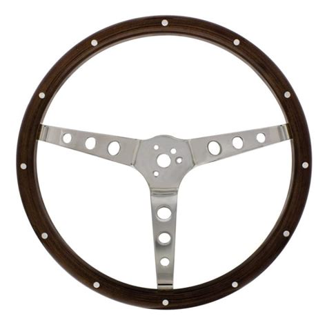 Woodgrain Steering Wheel, 15″ Useb With 3 Bolt Hub Kit