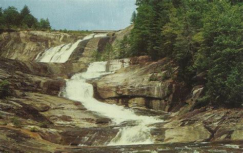 Vintage Travel Postcards: North Carolina Waterfalls