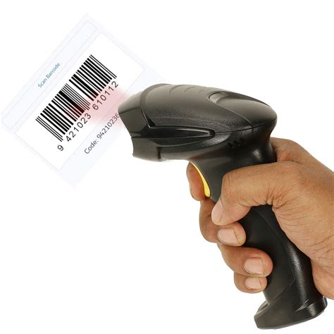 NISHICA Laser Barcode Scanner, Handheld 1 D USB Wired Barcode Reader Optical Laser High Speed ...