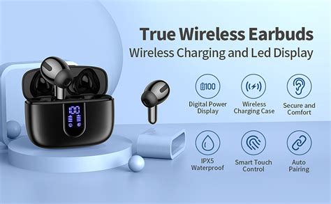 TAGRY X08 True Wireless Earbuds: Superior Sound Quality, Long Battery ...