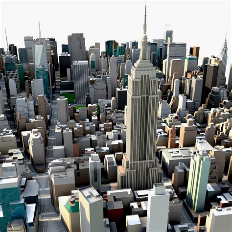 new york city manhattan 3d model