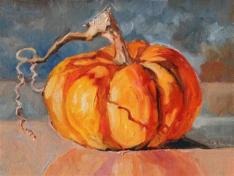 Daily Paintworks - Original Fine Art © Carlene Dingman Atwater | Autumn art, Pumpkin art, Painting