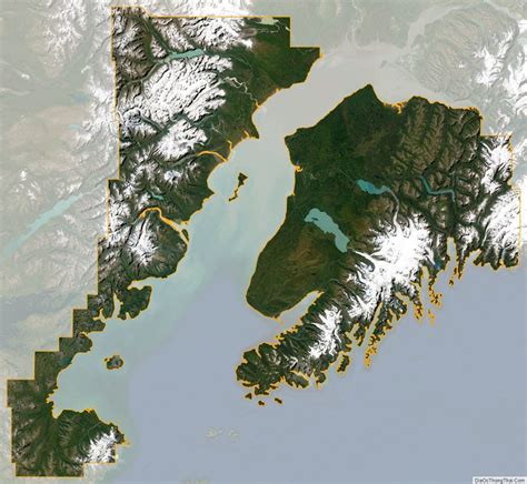 Map of Kenai Peninsula Borough, Alaska