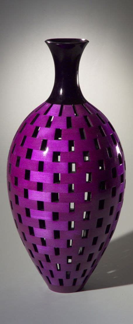 Turned Vessel, Dyed, Lacquered Maple - Joel Hunnicutt. HC - Hereen Cowen - PicThis Blog | Purple ...