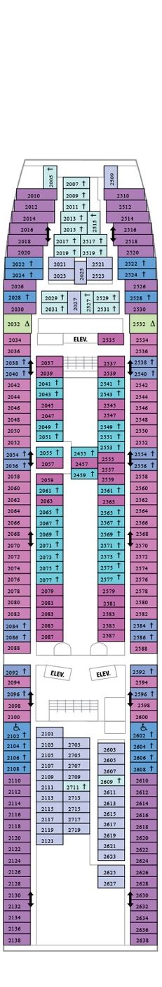 Rhapsody of the Seas Deck plan & cabin plan