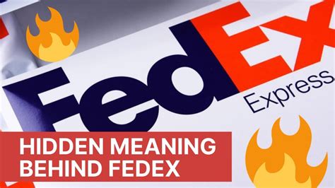 History behind FedEx || Hidden meaning behind FedEx logo || Revealing Logos🔥 - YouTube