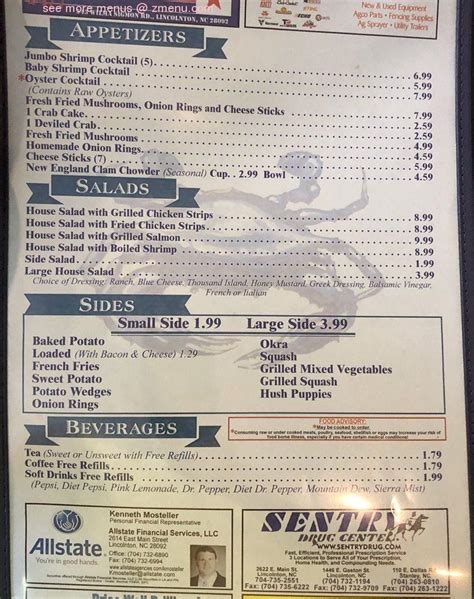 Online Menu of Captn Petes Seafood Restaurant, Lincolnton, North Carolina, 28092 - Zmenu