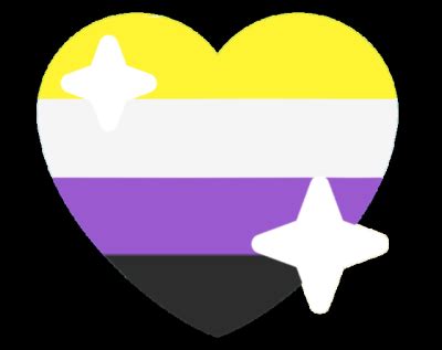 nonbinary_sparkle_heart - Discord Emoji