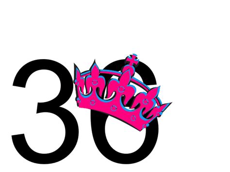 Pink Tilted Tiara And Number 36 Clip Art at Clker.com - vector clip art online, royalty free ...