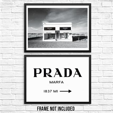 Prada Marfa Sign and Picture Fashion Art Prints Set | Prada marfa, Prada marfa sign, Fashion art ...