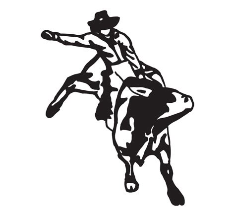 Free Bull Rider Silhouette, Download Free Bull Rider Silhouette png ...