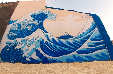 Hand Drawing The Great Wave Of Kanagawa on Behance