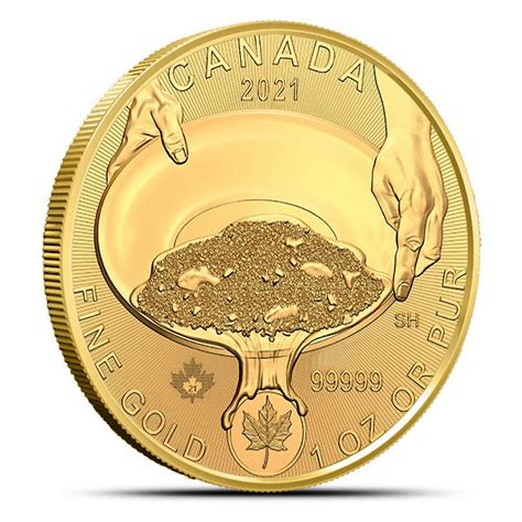 2021 1 oz Gold Canadian Panning for Gold Coins - Silver.com™