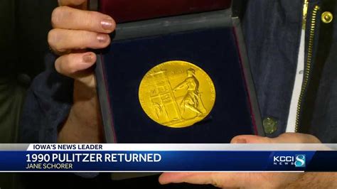 Pulitzer Prize winner reunited with medal 27 years later