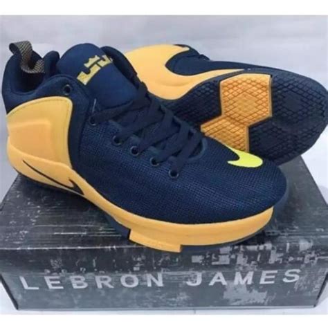 BASKETBALL SHOES LEBRON JAMES (Blue YelloW) | Shopee Philippines