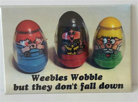 Weebles Wobble but They Don't Fall Down 2 X 3 Fridge Magnet Art Vintage - Etsy | Childhood ...