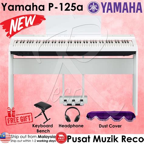 Yamaha P-125a B 88-Keys Weighted Action Digital Piano 2022 NEW MODEL P125a / P 125a / P125 / P ...