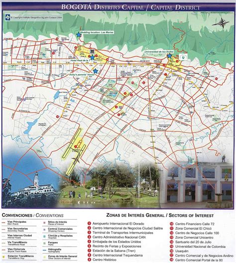 Mapas de Bogotá - Colômbia | MapasBlog