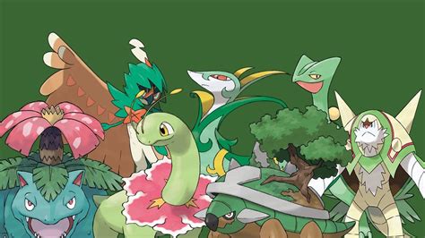 Ultimate comparison of all Grass type starters final evolution (Up to ...