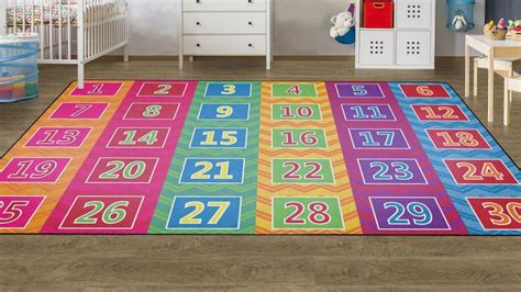 Number Chevrons Bright Seating Rug | Bright seating, Rugs, Classroom rug