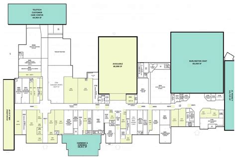 Directory Fayette Mall Map