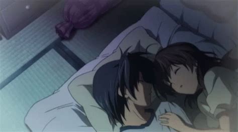 Sleeping Soundly Anime Cuddle GIF | GIFDB.com