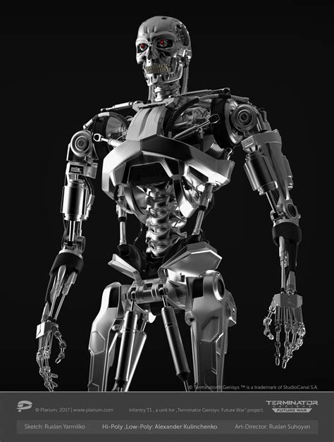 ArtStation - Terminator T-810, Alexander Kulinchenko | Terminator, Robots concept, Shadow fall