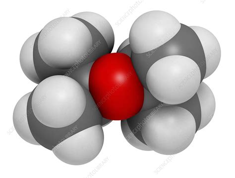 Diisopropyl ether solvent molecule - Stock Image - F012/9935 - Science Photo Library