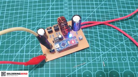 Arduino Controlled Buck Converter Circuit and Code - Soldering Mind