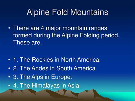 PPT - Fold Mountains PowerPoint Presentation, free download - ID:1208906