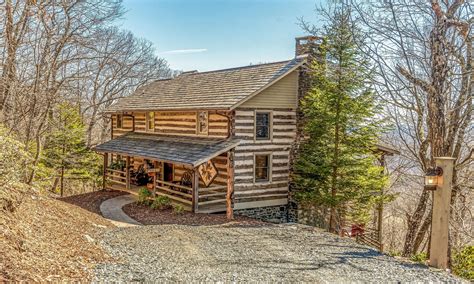 Rustic NC Mountain Stonebridge Log Cabin