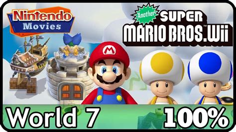 Another New Super Mario Bros. Wii - World 7 (100%, Multiplayer) - YouTube