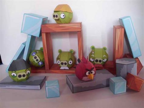 Angry Birds Small Pig Set Papercraft | Papercraft Paradise | PaperCrafts | Paper Models | Card ...