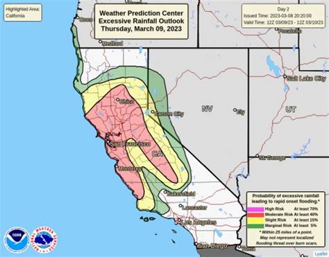 Map: Where flood risk will be highest during California atmospheric ...