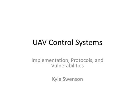 PPT - UAV Control Systems PowerPoint Presentation, free download - ID ...