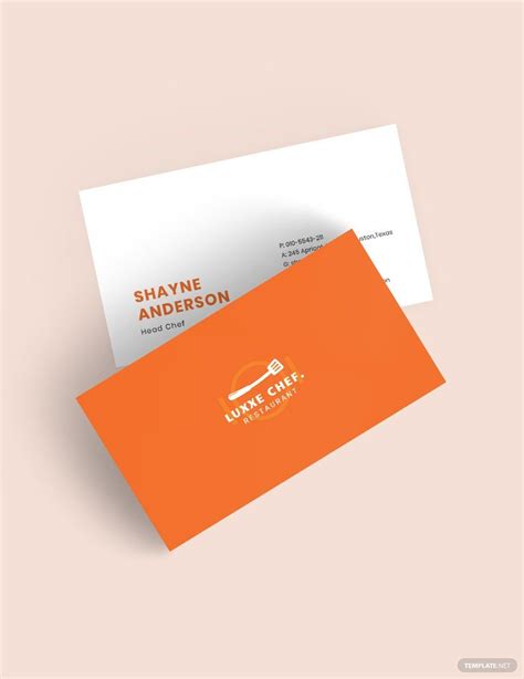 Chef Business Cards Templates Free