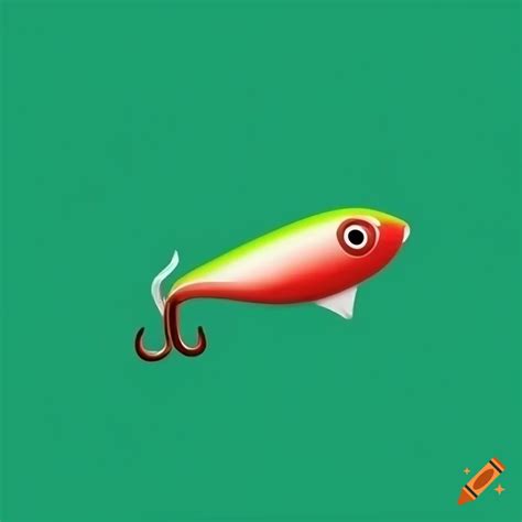 2d fishing bait logo design