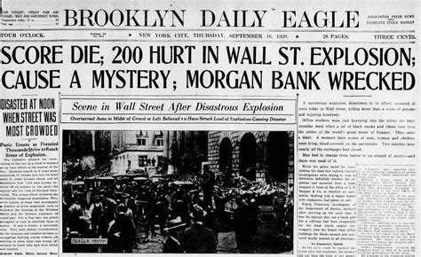 Wall Street Bombing, 1920 — NYC URBANISM