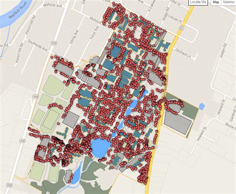 New Paltz Campus Map – Map VectorCampus Map