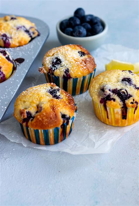 Lemon Blueberry Muffins - Quick and Easy Recipe