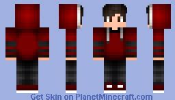 red hoodie boy Minecraft Skin