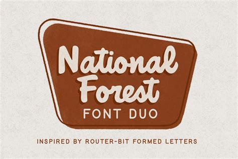 National Forest Font Duo | Script Fonts ~ Creative Market