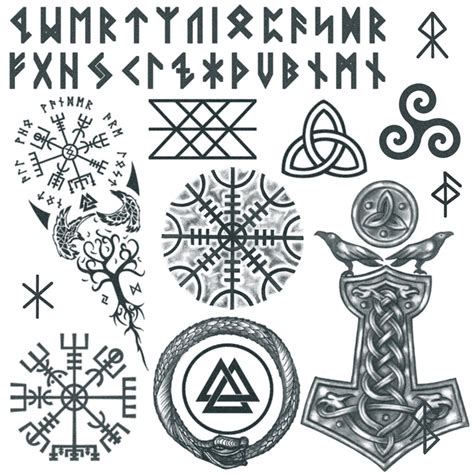 Viking Tattoo Set 2 | Viking tattoos, Viking tattoo symbol, Viking ...