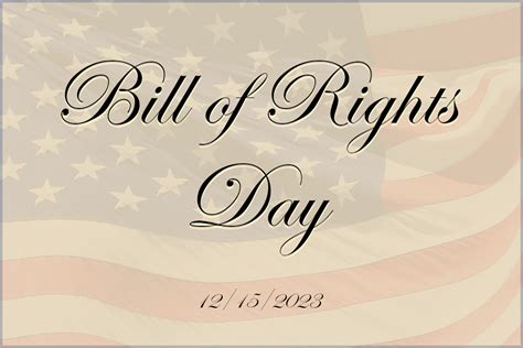 Bill of Rights Day: Protecting Our Freedom and Liberty - Mike Coffey