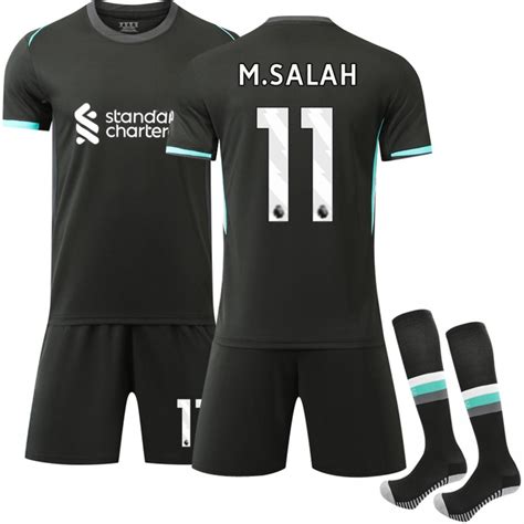 24/25 Away New Soccer Activewear No.11 Salah Fans Soccer Jerseys Kits For Kids And Adults ...